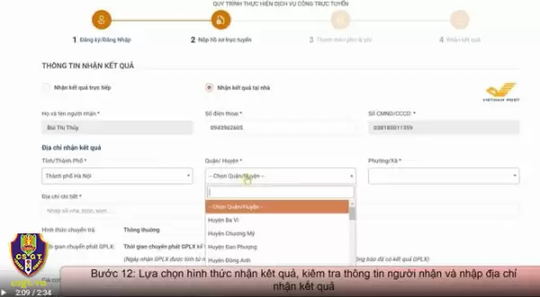Hướng dẫn các bước cấp đổi giấy phép lái xe trực tuyến 2025 - Ảnh minh họa 12