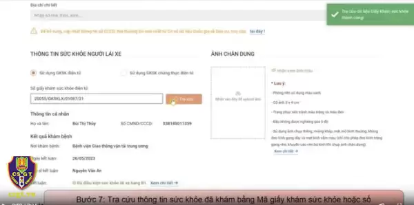 Hướng dẫn các bước cấp đổi giấy phép lái xe trực tuyến 2025 - Ảnh minh họa 7