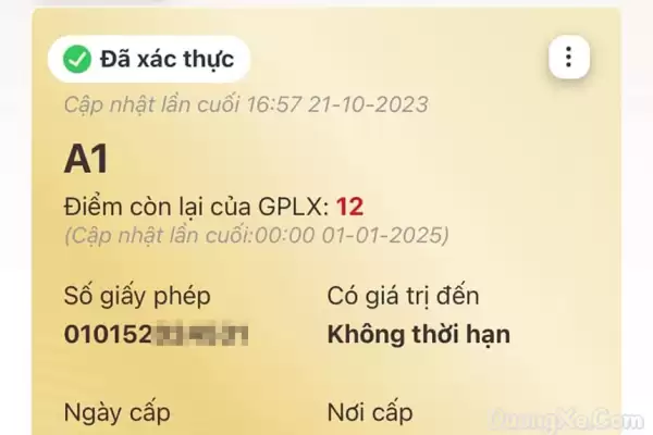 Danh sách lỗi vi phạm bị trừ điểm giấy phép lái xe 2025 - Ảnh minh họa 1