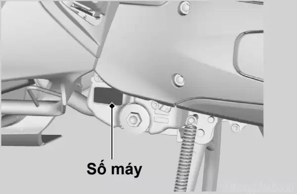 Xem Số Khung Số Máy Xe SH 125i, SH 160i Ở Đâu? Cách Nhận - Ảnh minh họa 2