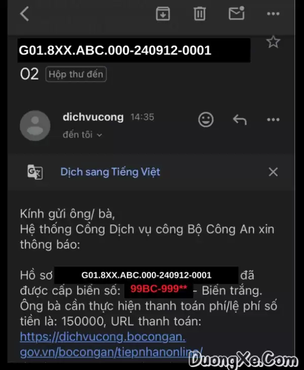 Hướng dẫn cách bấm biển số qua VNeID dịch vụ công từ A-Z - Ảnh minh họa 12