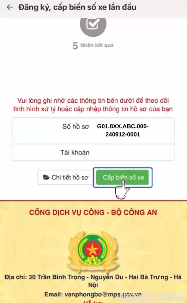 Hướng dẫn cách bấm biển số qua VNeID dịch vụ công từ A-Z - Ảnh minh họa 10
