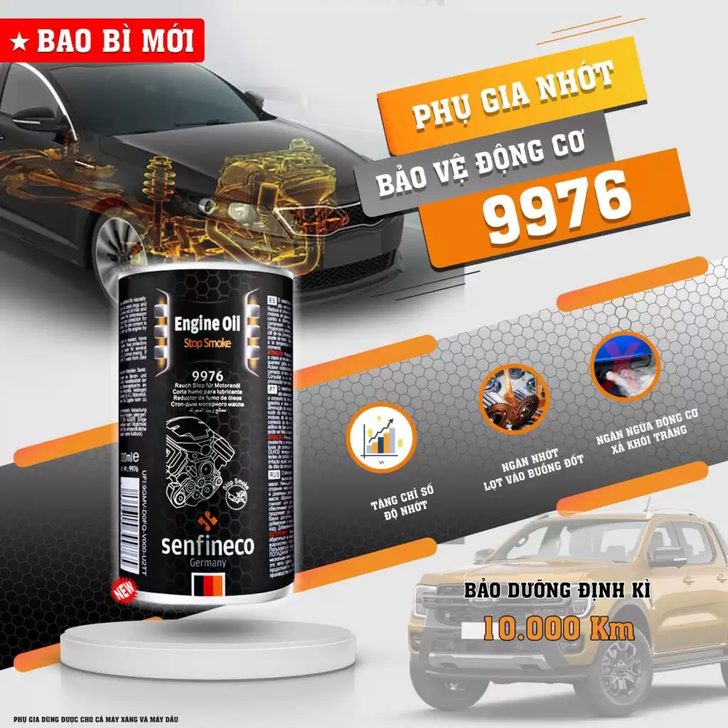 Senfineco 9976 - Phụ Gia Bảo Vệ động cơ Ô Tô 300ml - Ảnh minh họa 2