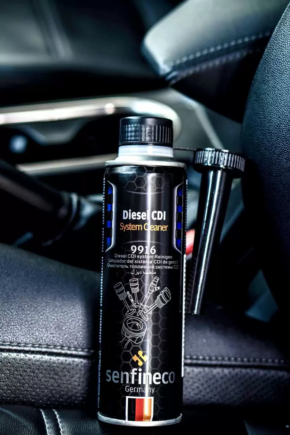 Senfineco 9916 - Dung dịch vệ sinh hệ thống nhiên liệu, kim phun, buồng đốt máy dầu Diesel - Ảnh minh họa 3