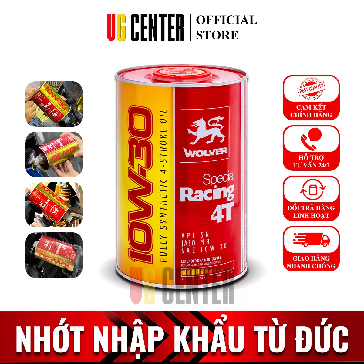 Wolver Special Racing 10W-30 0.8L - Nhớt Chuyên Dùng Cho Xe Tay Ga