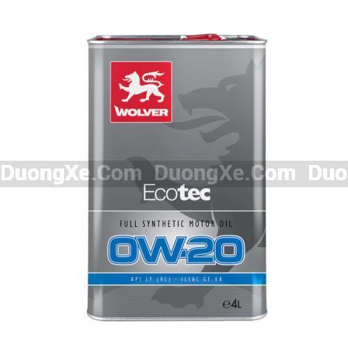 Wolver Ecotec 0W-20 4L - Nhớt Hoàn Hảo Cho Xe Ôtô - Hình ảnh sản phẩm