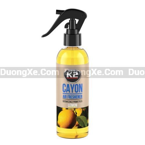 K2 CAYON LEMON - Xịt thơm khử mùi Chanh Oto - Hình ảnh sản phẩm