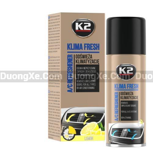 K2 KLIMA FRESH LEMON - Khừ mùi điều hòa Oto Hương Chanh - Hình ảnh sản phẩm