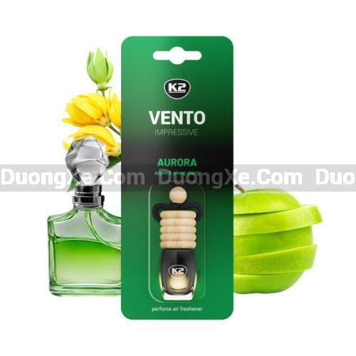 K2 VENTO IMPRESSIVE AURORA - Tinh dầu Treo Xe hương Táo Hoàng Lan