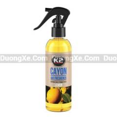 K2 CAYON LEMON - Xịt thơm khử mùi Chanh Oto