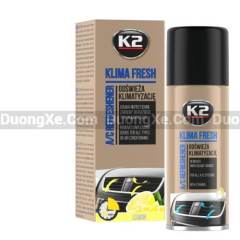K2 KLIMA FRESH LEMON - Khừ mùi điều hòa Oto Hương Chanh